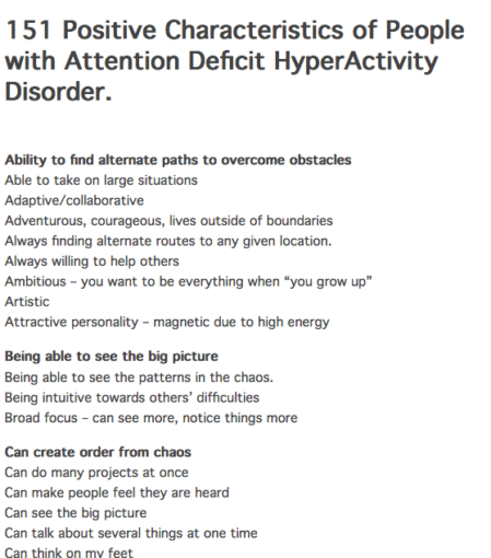 151 Positives Of ADHD image